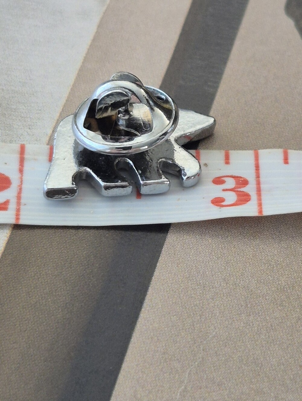 Silver and Abalone Shell Glacier Pearle Bear Lapel Pin - Picture 5 of 6